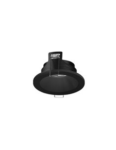 Downlight empotrable Ter – FORLIGHT - Foco de techo de exterior en blanco o negro, Diámetro: 9 cm