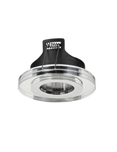 Downlight de techo Rame – FORLIGHT – Lámpara cromada empotrable, 8W GU10, Apto para exterior (IP65)