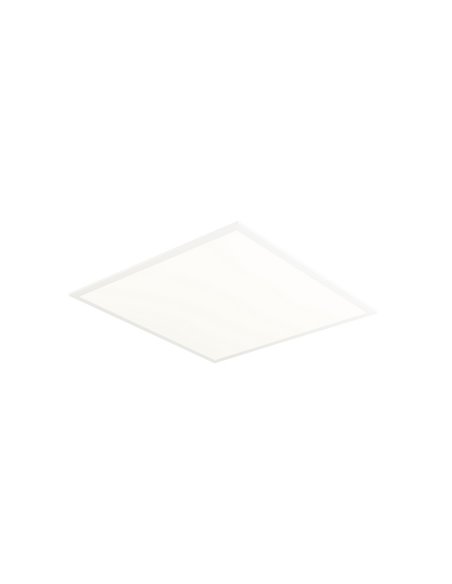  Plafón de techo Square Eco – FORLIGHT – Lámpara cuadrada blanca, PRO LED 4400lm 4000K, Tamaño: 59,6 cm