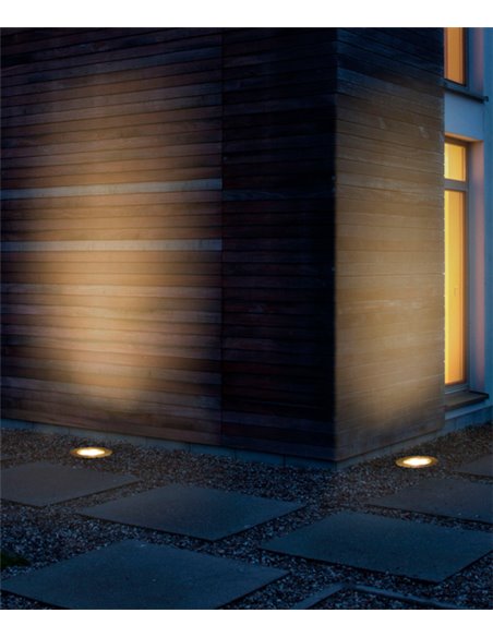 Lámpara de exterior para suelo Ringo – FORLIGHT – Foco LED 3000K, Diámetro: 15,5 cm