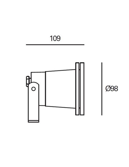 Proyector de suelo y estaca de exterior Post – FORLIGHT – Lámpara de aluminio, GU10 IP65