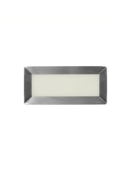 Empotrable de pared de exterior Rect - FORLIGHT – Fabricada en acero inxidable AISI 304, Largo: 20,5 cm, LED 3000K 345 lm