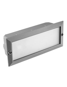 Empotrable de pared de exterior – Tamesis – FORLIGHT – 3 tapas de colores incluidas, Largo: 23,4 cm