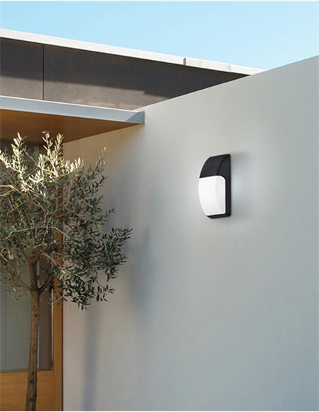 Aplique de pared de exterior Area – FORLIGHT – Lámpara moderna en 3 colores, Apto para ambientes salinos