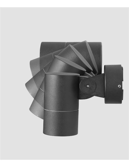 Lámpara proyector de exterior Eleve – FORLIGHT –  Apto para pared/techo/suelo, GU10 IP65
