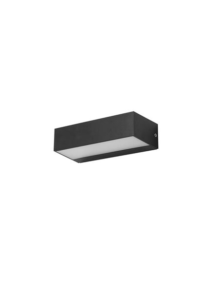 Aplique de pared de exterior Ara – FORLIGHT – Lámpara moderna en gris o blanco, LED 3000K 820 lm, Apto para ambientes salinos