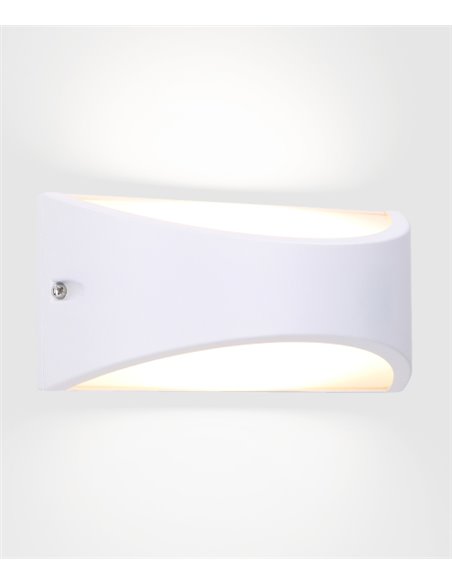Aplique de pared de exterior Kapa – FORLIGHT – Lámpara de aluminio, LED 3000K/4000K 945 lm, Medidas: 22 cm