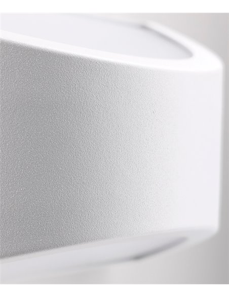 Aplique de pared de exterior Kapa – FORLIGHT – Lámpara de aluminio, LED 3000K/4000K 945 lm, Medidas: 22 cm