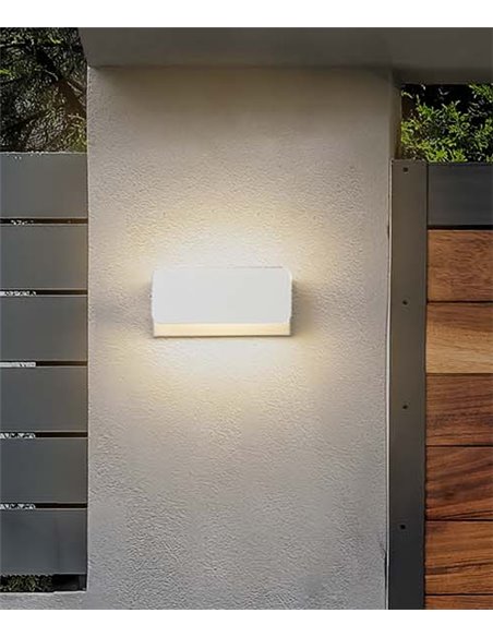 Aplique de pared de exterior Shape – FORLIGHT – Lámpara de aluminio, Apto para instalar en vertical y horizontal, LED 3000K IP44