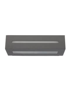 Aplique de pared de exterior Alfil – FORLIGHT – Lámpara de aluminio antracita, E27 IP44, Largo: 28 cm 2