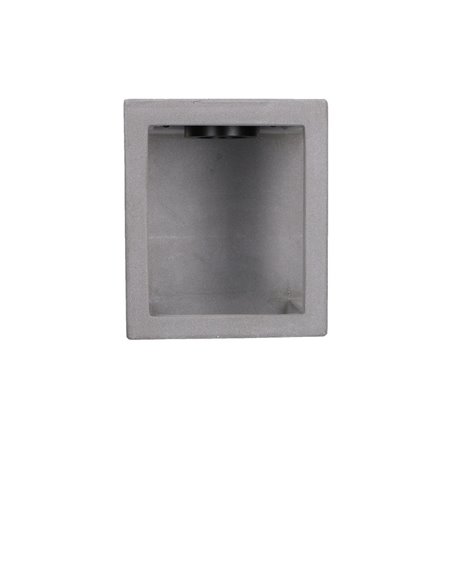 Aplique de pared de exterior Box – FORLIGHT – Lámpara de cemento, LED 4000K 380 lm, Altura: 20 cm