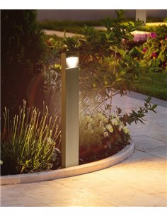 Lámpara baliza de exterior Hide – FORLIGHT – Lámpara de aluminio antracita, LED 4000K 812 lm IP65, Altura: 80 cm