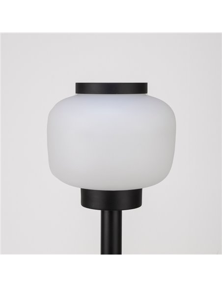 Baliza de exterior Lamtam – FORLIGHT – Lámpara moderna apta para ambientes salinos, E27 IP44, Altura: 60 cm