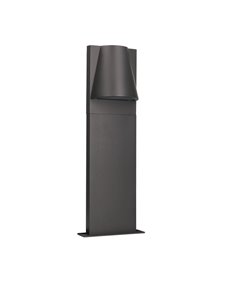 Baliza de exterior Kala – FORLIGHT – Lámpara de aluminio antracita en 2 medidas: 50 cm - 90 cm, GU10 IP44