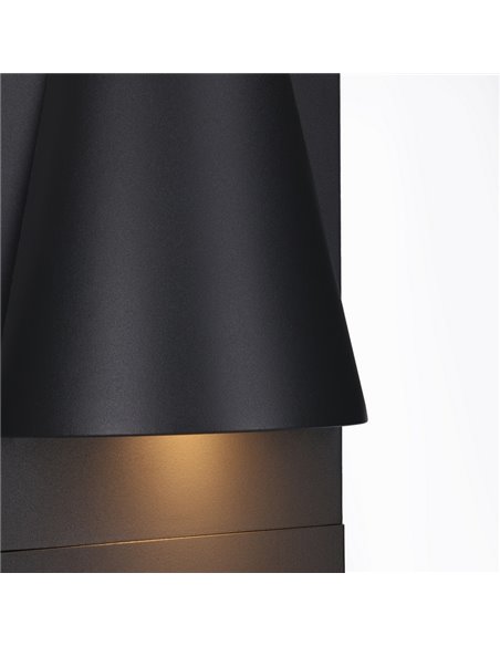 Baliza de exterior Kala – FORLIGHT – Lámpara de aluminio antracita en 2 medidas: 50 cm - 90 cm, GU10 IP44
