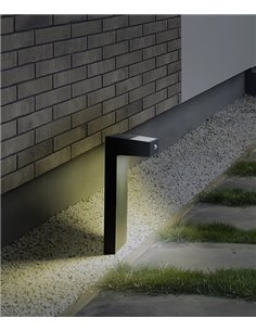 Baliza solar para exterior Top – FORLIGHT – Lámpara con sensor de movimiento, 2 alturas: 50 cm / 90 cm, LED 3000K 400 lm