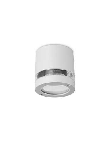 Foco de techo para exterior Selene – FORLIGHT – Lámpara moderna de aluminio gris, GU10 IP54, Diámetro: 7,1 cm