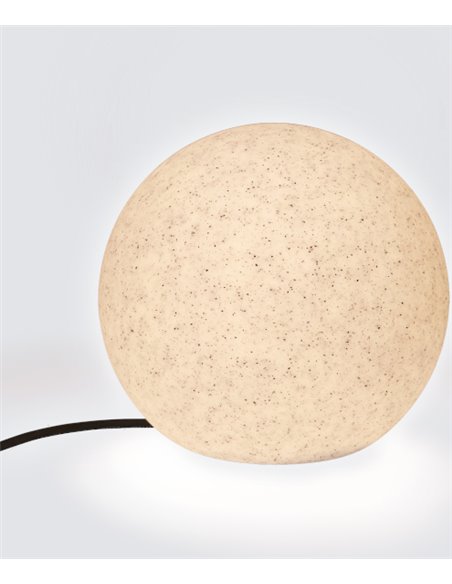 Lámpara de exterior Moon – FORLIGHT – Lámpara chill out redonda, E27 IP65, Diámetro: 25 cm
