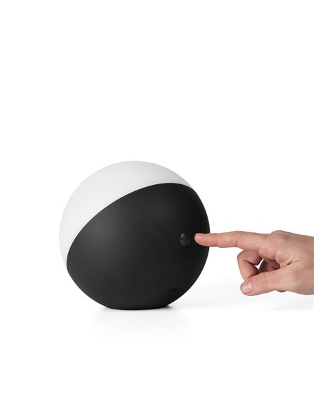 Lámpara portátil de exterior Sphere – FORLIGHT – Lámpara chill out con USB, LED 2700K regulable, Diámetro: 18 cm