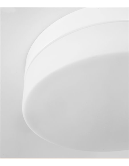 Plafón de techo Farrow – FORLIGHT – Lámpara de cristal, Diámetro: 28 cm