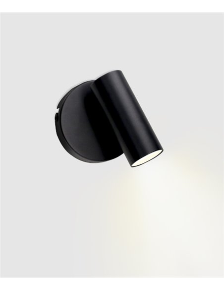 Foco de techo y pared Logos – FORLIGHT – Lámpara moderna tipo proyector, Disponible en blanco o negro, LED 3000K