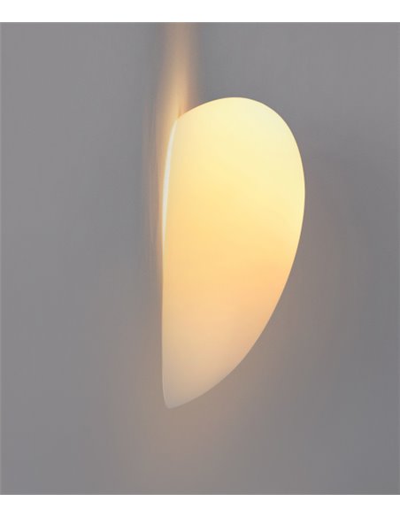 Aplique de pared Glass – FORLIGHT – Lámpara de cristal blanca, Disponible en 2 medidas