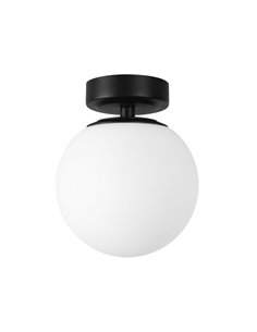 Aplique de pared Giro – FORLIGHT – Lámpara para baño IP44, Pantalla de cristal, Diámetro: 15 cm 2