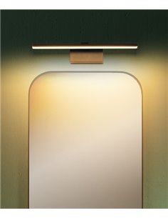 Aplique de pared Nora – FORLIGHT – Lámpara para espejo de baño negra, Disponible en 2 tamaños, LED 4000K