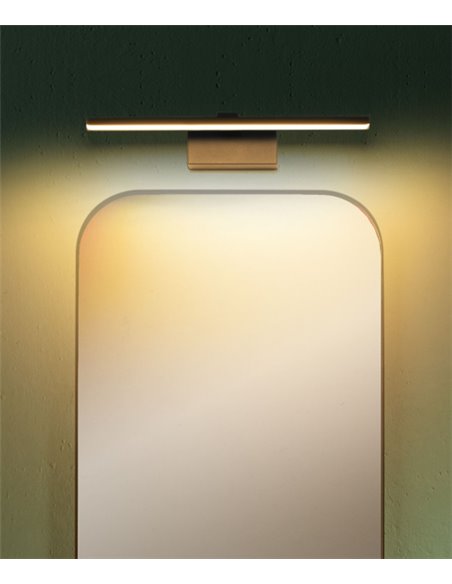 Aplique de pared Nora – FORLIGHT – Lámpara para espejo de baño negra, Disponible en 2 tamaños, LED 4000K
