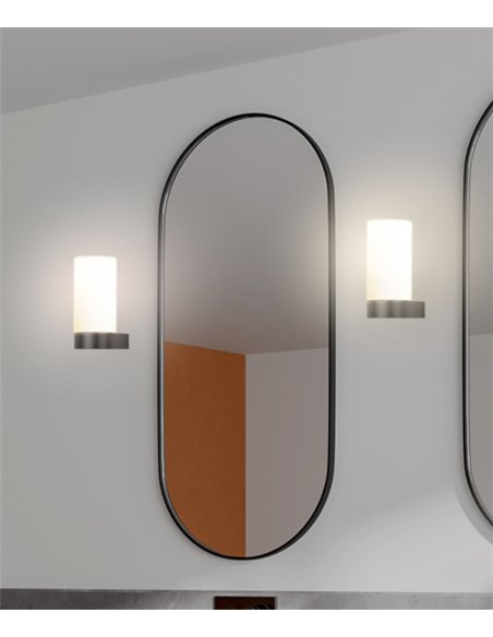 Aplique de pared Metà – FORLIGHT – Lámpara de cristal para baño, Disponible en 2 medidas, E27 IP44