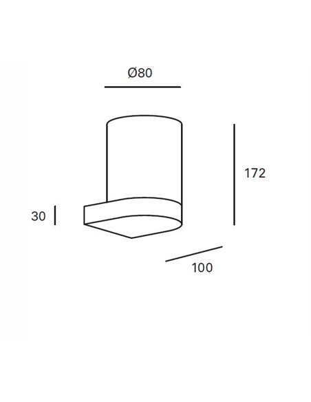 Aplique de pared Metà – FORLIGHT – Lámpara de cristal para baño, Disponible en 2 medidas, E27 IP44