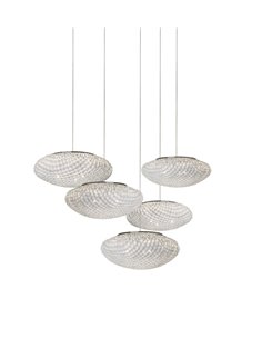 Lámpara colgante Tati 5 - a-emotional light - Composición de 5 lámparas, diseño llamativo para grandes proyectos