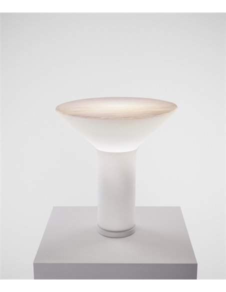 Lámpara de mesa Era – a-emotional light – Lámpara de vidrio artesanal, Altura: 37 cm