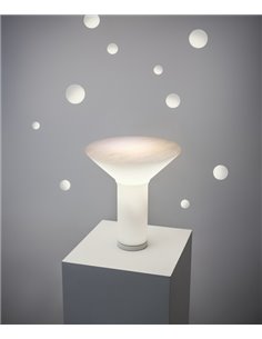 Lámpara de mesa Era – a-emotional light – Lámpara de vidrio artesanal, Altura: 37 cm