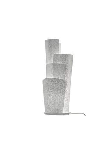 Lámpara de mesa Blossom – a-emotional light – Lámpara de acero inoxidable de diseño, Altura: 55 cm