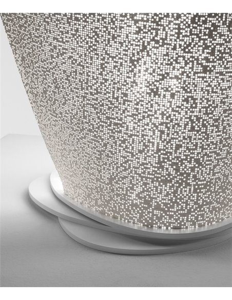 Lámpara de mesa Blossom – a-emotional light – Lámpara de acero inoxidable de diseño, Altura: 55 cm