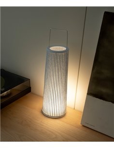 Lámpara portátil Hipatia – a-emotional light - Para exterior e interior, Incluye cable USB+cargador, LED 3000K