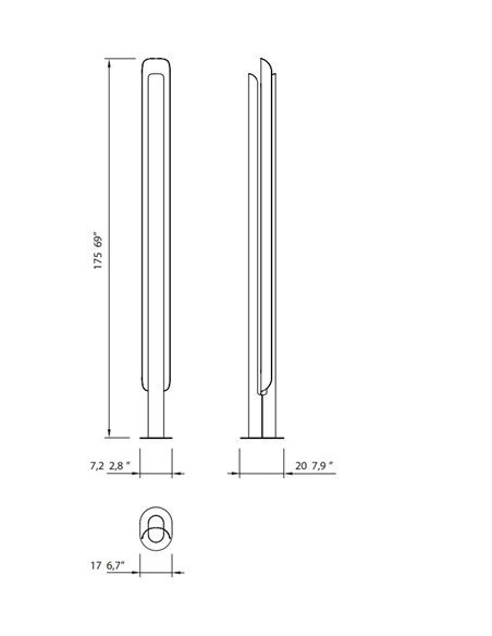 Lámpara de pie Stockholm – Punt Mobles – Pantalla de aluminio en 3 colores, LED regulable 2700K, Altura: 175 cm