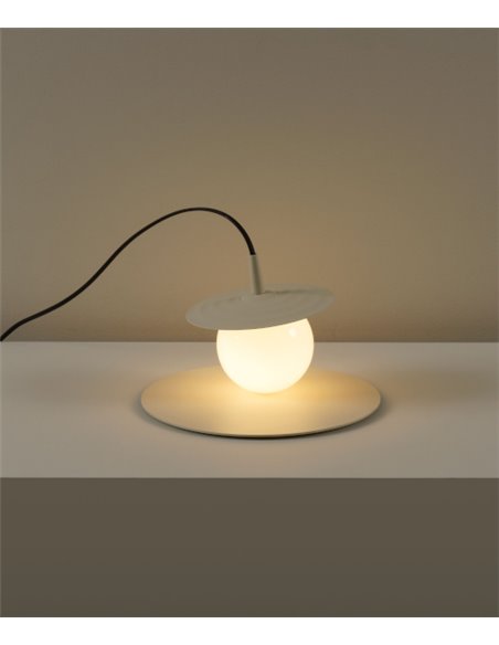Lámpara de mesa Symphony – Milan – Lámpara decorativa, Tipo bola, visón