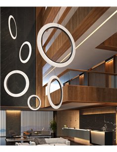 Lámpara colgante Roda - Bover - Lámpara en forma de aro vertical