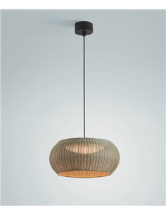 Colgante de techo Perris – Bover – Lámpara de exterior, Pantalla de fibra sintética, Diámetro: 47 cm 2