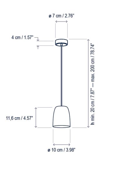 Lámpara colgante Nut – Bover – Lámpara de techo moderna, LED regulable Triac