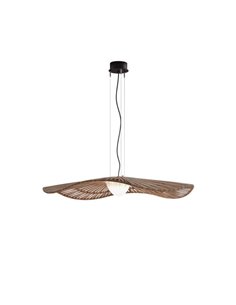 Lámpara colgante de exterior Mediterrànea – Bover – Pantalla de fibra sintética marrón, LED regulable Triac 2