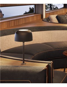 Lámpara de mesa Bol – Bover – Lámpara con anclaje para suelo o pared, LED 1200 lm 2700K