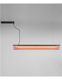 Lámpara colgante Nans Balis – Bover – Lámpara de exterior, Pantalla de fibra sintética tejida a mano, LED regulable Triac 2