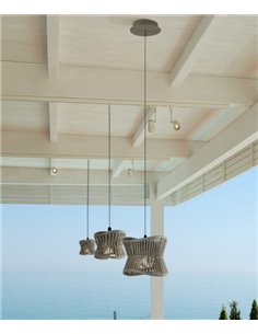 Lámpara colgante de exterior Polinesia - Mantra