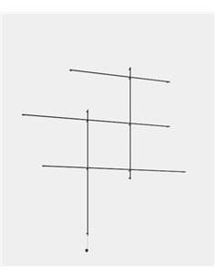 Aplique de pared Tubs Modular Reticle – LedsC4 – Lámpara de superficie/empotrada, Regulable Dali, LED 3000K 12027 lm