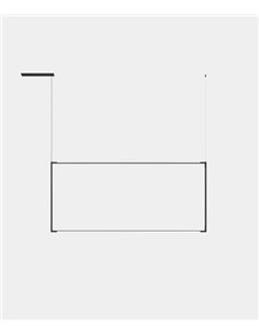 Lámpara colgante Modular Rectangular Vertical - LedsC4 - Lámpara negra minimalista, LED regulable