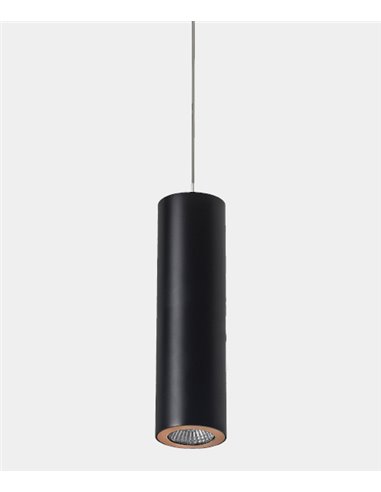 Lámpara colgante Pipe para carril Deltatrack – LedsC4 – Lámapra de techo tipo tubo, Disponible en varias opciones, Incluye 2 gan