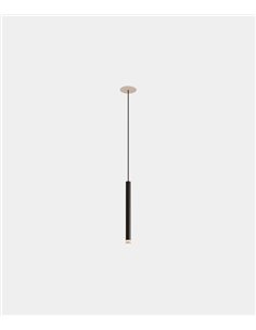 Lámpara colgante empotrable Candle – LedsC4 – Lámpara tipo tubo en 2 colores y tamaños, LED 2700K